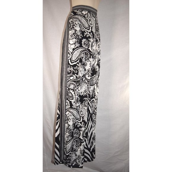 La Blanca Black and White Paisley Pants - Picture 2 of 5